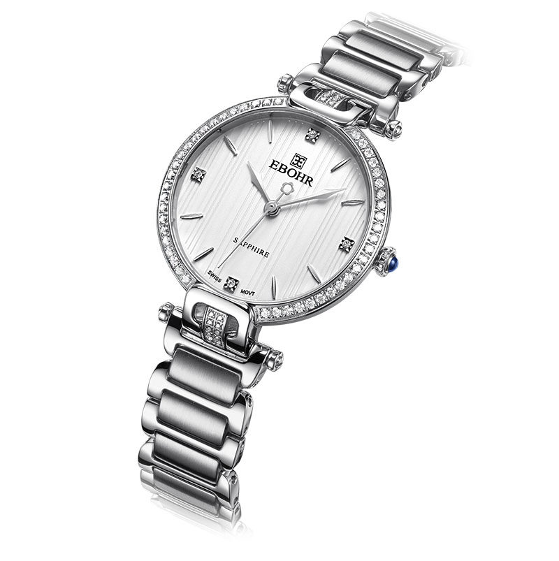 专柜同款依波表雅典娜系列品牌正品 石英手表女表女士钢带1123