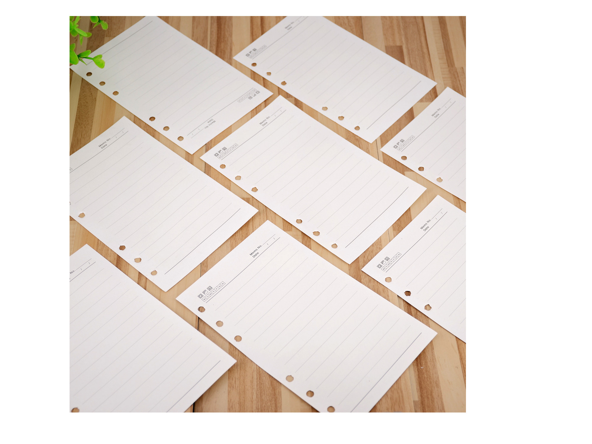 a6通用横线条道林纸活页内芯 进口级纸张 100克80张手帐本