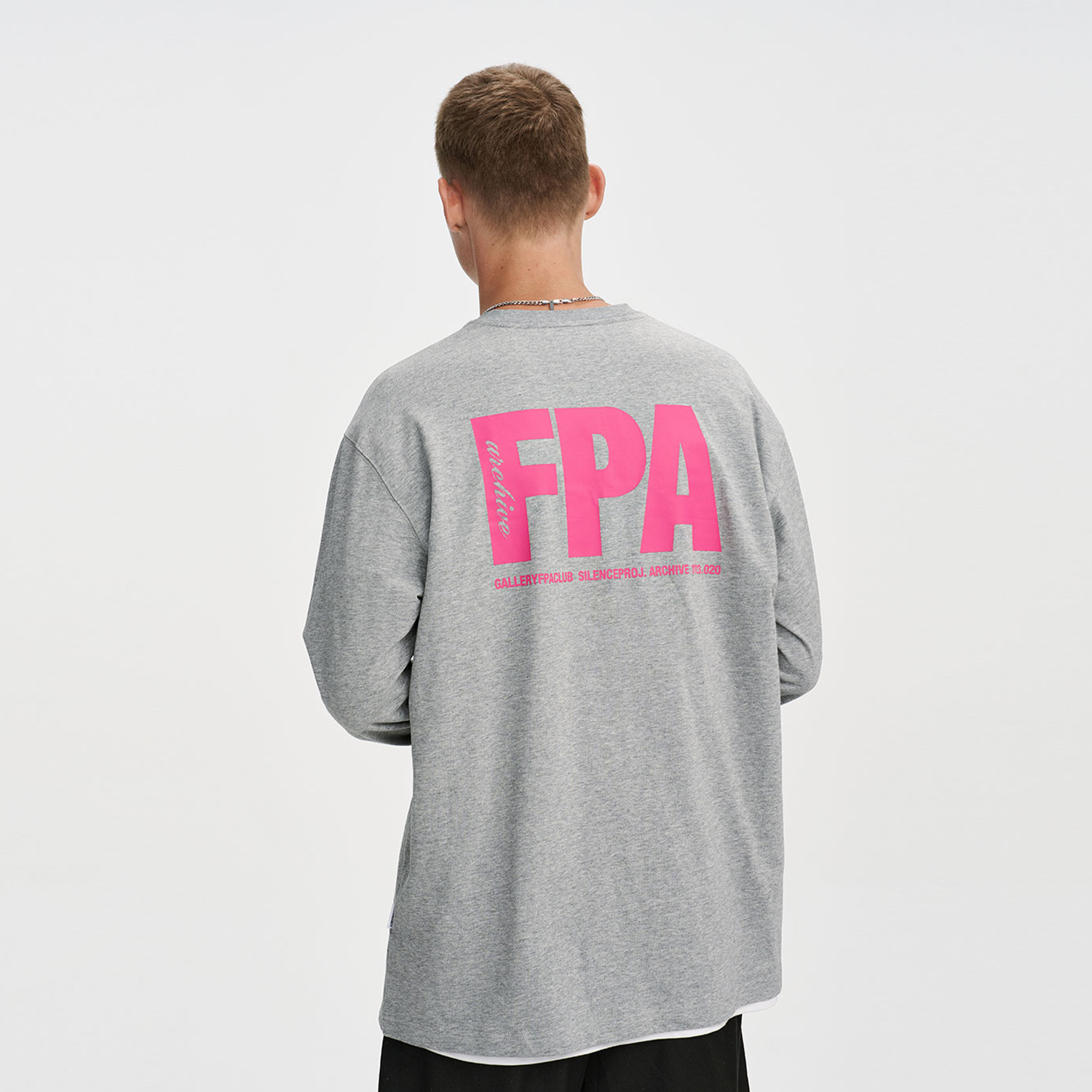 FPA品牌字母长袖 国潮牌简约百搭春季潮流纯棉打底上衣春秋t恤男