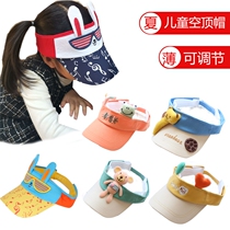 Childrens empty top hat Mens and womens tide baby hat Summer sun hat 0-1-3 years old sunscreen duck tongue baby sun hat