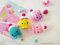 Octopus Small Cake Wool Thread Crochet Man Doll Tutu Tutorial Non Finished no video