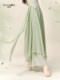 Liu GE Classical Dance Fairy Floating Wide Legs 바지 화환 바지 댄스 옷 중국어 댄스 연습 의류 기본 훈련 옷 여성 Liu GE Classical Dance Fairy Floating Wide Legs 바지 화환 바지 댄스 옷 중국어 댄스 연습 의류 기본 훈련 옷 여성