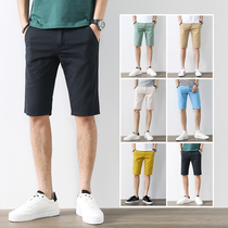 casual shorts men's summer 5 pcs sports pants trendy brand ins outerwear loose all match korean style trendy half pants