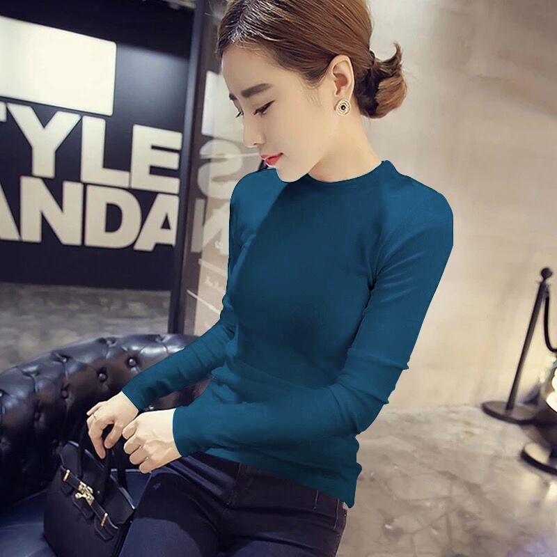 images 26:Pure cotton black undershirt female long sleeve low-collar autumn winter t-shirt mounted with a hundred-duty shirt v-collar autumn clothes tight body tide images 26:Pure cotton black undershirt female long sleeve low-collar autumn winter t-shirt mounted with a hundred-duty shirt v-collar autumn clothes tight body tide