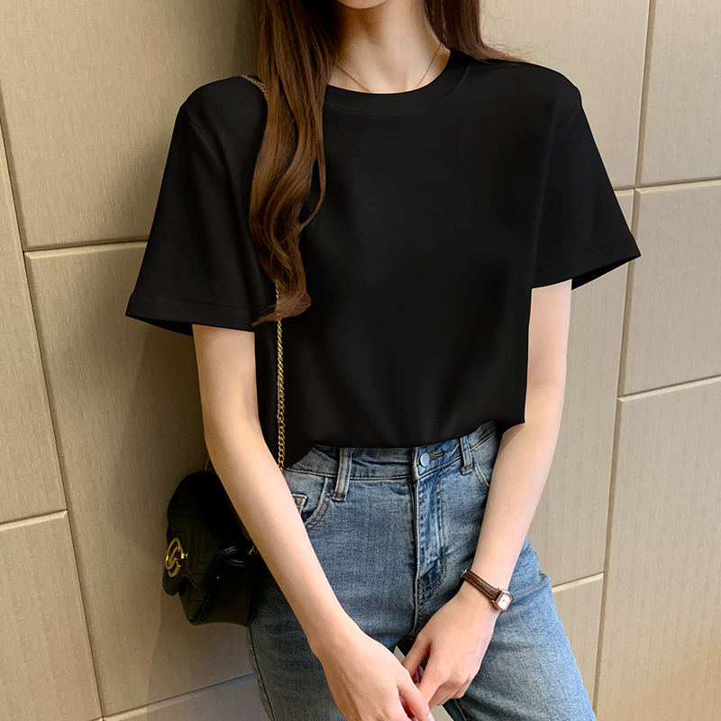images 16:Little Daisy Pure Cotton Short-Sleeved T-shirt Girl Summer Loose Korea East Gate New Internet Reds Clothes Tide in 2021 images 16:Little Daisy Pure Cotton Short-Sleeved T-shirt Girl Summer Loose Korea East Gate New Internet Reds Clothes Tide in 2021