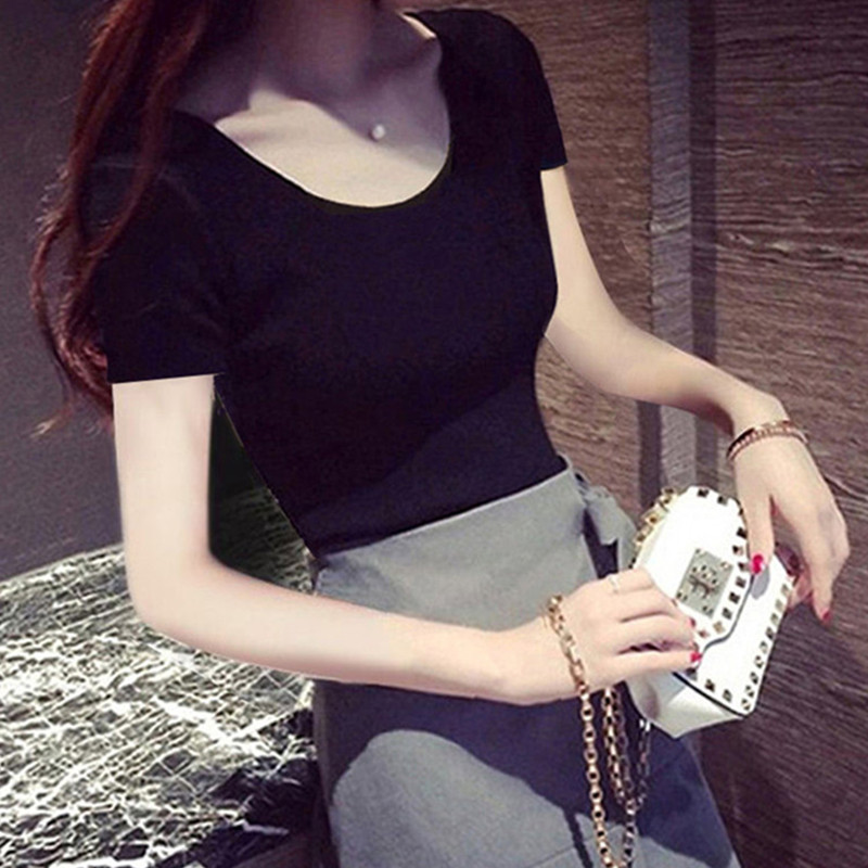 images 0:Pure cotton t-shirt girl short sleeve body tightened body 2022 net edition half-sleeved white ⁇ Blood undershirt thin body images 0:Pure cotton t-shirt girl short sleeve body tightened body 2022 net edition half-sleeved white ⁇ Blood undershirt thin body