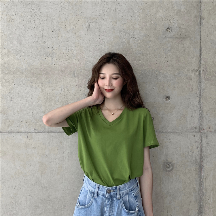 images 1:Avocado green t-shirt smear green 2022 new short, yawning, yarn, short sleeve, in the chaotic sweetheart top girl images 1:Avocado green t-shirt smear green 2022 new short, yawning, yarn, short sleeve, in the chaotic sweetheart top girl