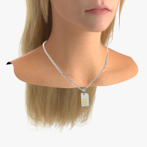 SUN VAGARIES SIM phone card creative chip metal necklace pendant