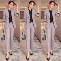 Pink Suit Suit Women 2022 Spring Dress New Superior Sense Temperament Professional Work Suit Small West Suit Jacket