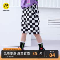 AB Kids Boys Pants 2022 Summer New Fashion Big Boys Pants Pure Cotton Thin Kids Shorts