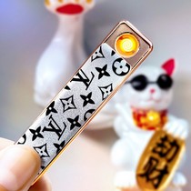 New net red joint Chaub usb charging lighter ultra-thin mute windproof idea male personality lighter female gift