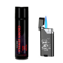 New Lighter Gas High Purity Butane Gas Windproof Straight Punch Charged Lighter General Gas Fuel Consumables