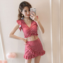 Swimsuit Women Spa Holiday 2020 New Korea Ins and Slim Breasts to Woo Sexy Conservative Students