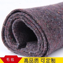 European and American abstract ocean dark blue gray rust cement red purple oil painting industrial wind construction site living room mat blanket