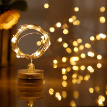 Cake Decoration Candle Knob Button Copper Wire Small Lantern String Light Firefly Light Starry Light