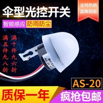 Light sensitive light control switch 220V adjustable billboard light sensitive switch intelligent street lamp light controller waterproof 12V