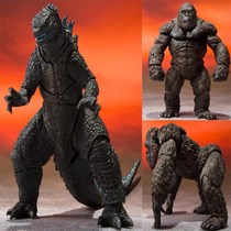 Godzilla Wars SHM Three-headed dragon mobile hand running pull model box Mounted Cartoon Mechanic Kingmaker Toy Blind