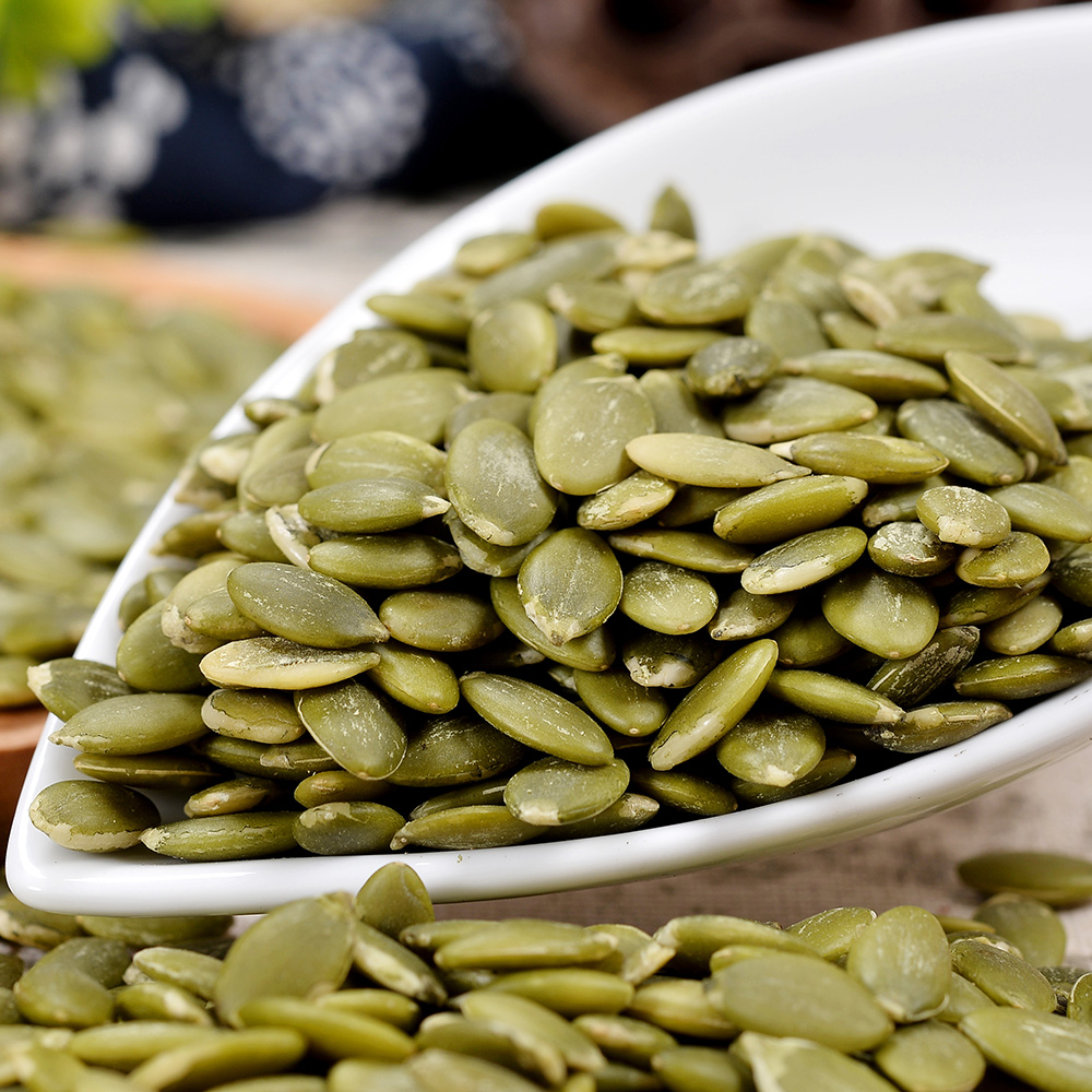 锐锐果无壳南瓜子仁生新货天然原味新疆南瓜籽368gx2罐烘焙原料