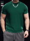 Domineering Muscles, Summer Men 's Running Training, Sports, Short-Sleeved 티셔츠 상단, 남자 캐주얼 한 단색, 다목적 둥근 목 Domineering Muscles, Summer Men 's Running Training, Sports, Short-Sleeved 티셔츠 상단, 남자 캐주얼 한 단색, 다목적 둥근 목