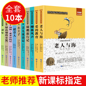 爱的教育绿山墙的安妮老人与海童年小王子稻草人书籍汤姆索亚历险记课外书10-15岁五六年级必读儿童读物小学生3-6年级阅读8-9-12岁