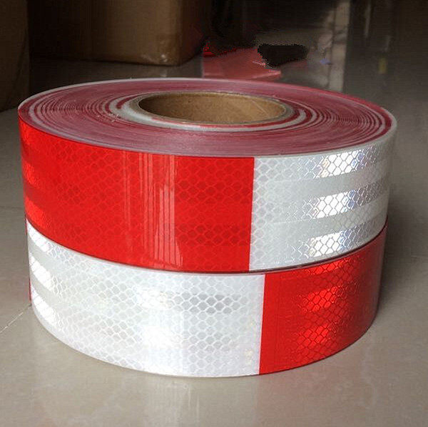 红白反光条货车车身反光贴汽车反光标识警示贴纸膜年检贴