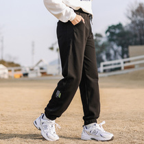 Girls' pants Chunqiu 2022 New fashionable middle school children loose sportswear pure cotton wearing children's spring clothes