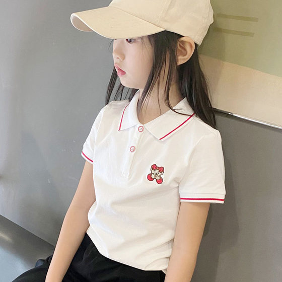 Girls in the girl summer POLO shirt short -sleeved T -shirt 2024 summer new children casual short -sleeved shirt lapel
Girls in the girl summer POLO shirt short -sleeved T -shirt 2024 summer new children casual short -sleeved shirt lapel