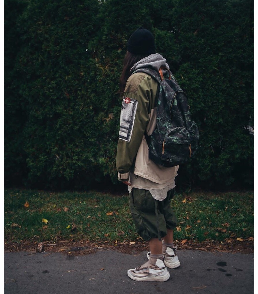 18aw cavempt c.e中古绝迹 icon迷幻机能 宽松情侣款 套头冲锋衣