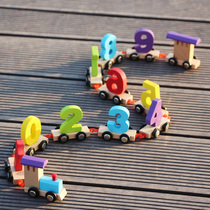 Female baby Puzzle Power Kid Assembled children 4-6-year-old digital toy car boy 1-2-3-year-old building block train