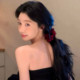 Yi Mengling의 같은 스타일의 숲 꽃 클립 슈퍼 큰 바나나 클립 인어 스타일 한 캐릭터 클립 헤드 수평 클립 여성의 클립 Yi Mengling의 같은 스타일의 숲 꽃 클립 슈퍼 큰 바나나 클립 인어 스타일 한 캐릭터 클립 헤드 수평 클립 여성의 클립