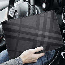 Hong Kong mens new handbag ultra-thin letter enveloping youth hand grab bag business casual hand grab bag male bag wave