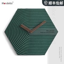 mandelda light luxury clock hanging wall minimalist clock creative wall clock living room Nordic home modern minimalist decoration