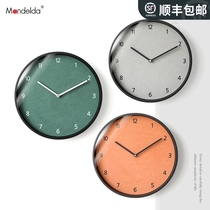 mandelda Nordic light luxury clock clock living room personality creative fashion modern simple art hanging wall wind