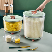 Loading Rice Barrel Home Five Cereals Miscellaneous Cereals Containing Box Snacks Storage Box Sealed Rice Box Moisture-Proof Food Grade Material