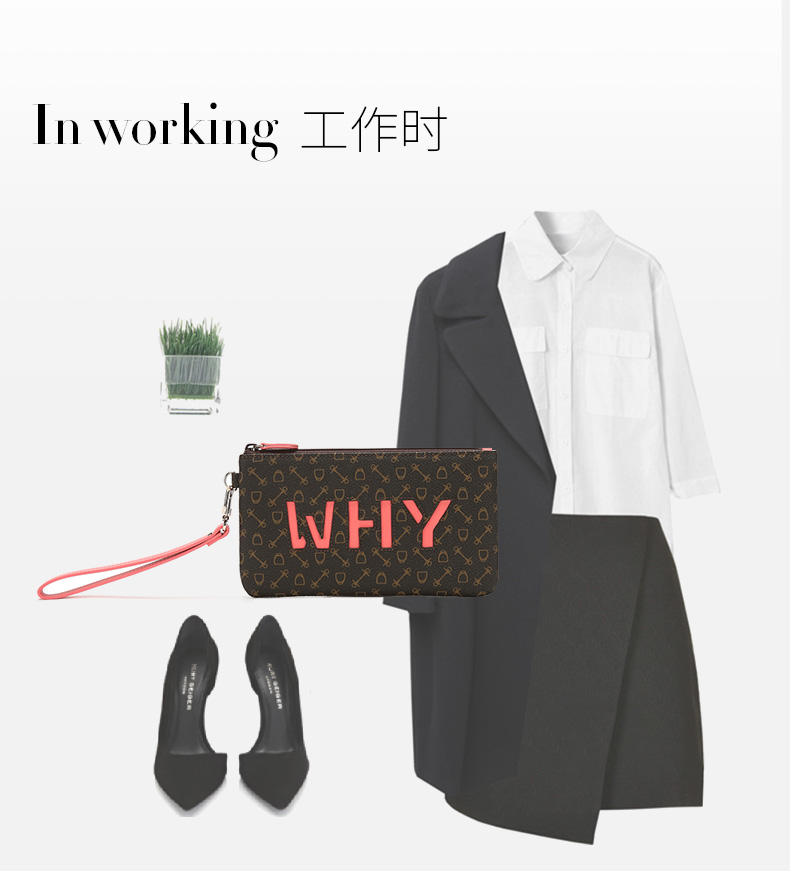 小號mcm香港多少錢 why女士錢夾皮包款印花時尚WS9106小號零錢包女款手拿 mcm在香港便宜多少
