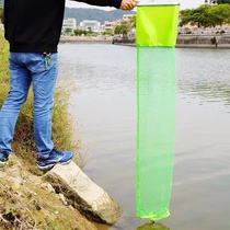 Anti-hanging quick-drying rectangular glue-coated fishing protection stainless steel ground-inserted fishing box fish protection black pit fishing gear large-diameter net pocket