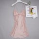 ແມ່ຍິງ suspender nightgown sexy lace temptation hollow summer ສະບັບພາສາເກົາຫຼີ ice simulation silk ບາງ pajamas ຂະຫນາດໃຫຍ່