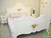 March Country Wind Inn Style Inn Wind Field Garden Style American Mediterranean Hand-painted Double Bed Classic Light Extravaganza