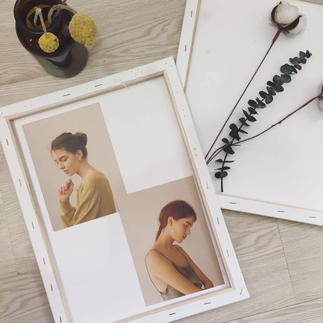 柠漫时光丨ins风北欧简约木框相框画框留言板多功能画板拍摄道具