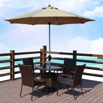 Aluminum alloy column umbrella outdoor parasol hand Umbrella Square Outdoor Leisure courtyard large umbrella