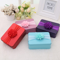 Rectangular wedding candy box tinplate custom creative personality Chinese wedding gift candy box