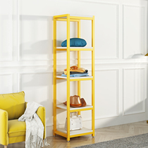 Nordic light luxury living room shelf floor-to-ceiling multi-layer net red multi-functional storage rack bedside bookshelf bathroom corner rack