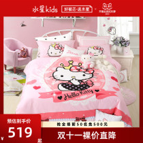 Mercury Home Textile Childrens four-piece cotton cotton girl cartoon bed quilt cover student sheets Princess dream new products