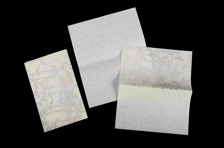 日本美浓和纸 富岳怀纸 20枚 葛饰北斋 浮世绘 和风便笺 茶道用具