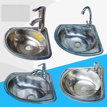 XC stainless steel single tank kitchen sink stainless steel triangle basin wash dishes washing dishes basin star basin Basin