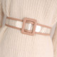 Waist female decoration wide PVC belt simple wild Korean ins jelly with skirt sweater transparent belt