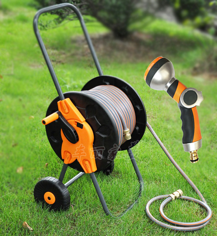 水枪水管收纳车架 绕管架子/手推可折叠 水管车架/收管器卷水管