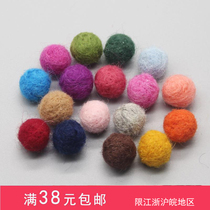 Wool Felt Balls Earrings Accessories Color Plush Ball Pendant Diy Hand Poke Fun Material 1 5cm Felt Balls