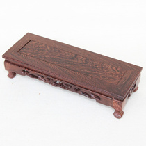 Wood carving ornaments base solid wood rectangular wooden support wooden teapot base mahogany crafts strange stone bonsai special offer