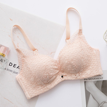 No steel rim baby cotton medium thick small a cup small chest gathered flat chest AA no empty cup bra comfortable underwear female bra